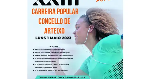 carreira popular 2023 en el concello de arteixo