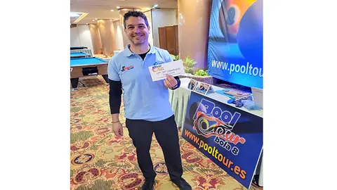Prueba del nacional de Pool Tour donde particip&oacute; el vecino de Arteixo Nacho Ib&aacute;&ntilde;ez