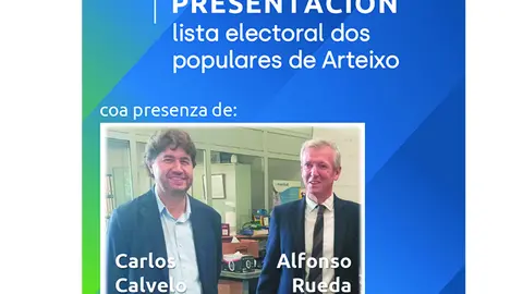 Presentaci&oacute;n lista del PP Arteixo el 4 de mayo en Bar & Grill 