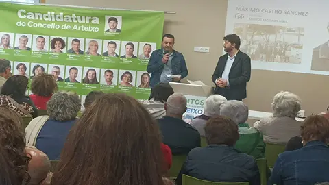 mitin de Carlos Calvelo en Arment&oacute;n, Arteixo