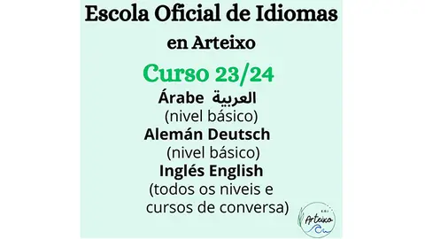 Nova oferta da Escola Oficial de Idiomas en Arteixo
