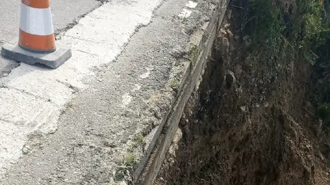 Fuente: Concello de Arteixo - foto Derrumbe carretera Suevos