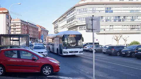 Parada de autob&uacute;s en Arteixo.
