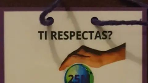 Cartel da campa&ntilde;a Ti respectas? Eu respecto do CEIP de Gal&aacute;n.