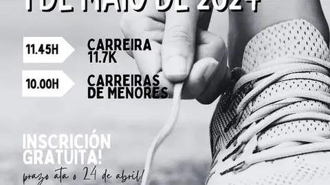 Cartel de la Carrera Popular de Arteixo que se celebrar&aacute; el 1 de mayo.