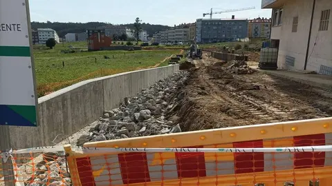 Construcci&oacute;n de una nueva calle en Arteixo.