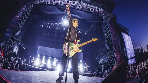Green Day en su actuaci&oacute;n en O Son Do Cami&ntilde;o 2024.