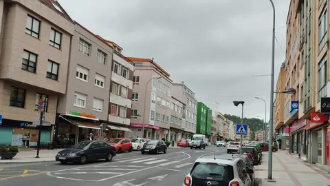 Avenida Finisterre en Arteixo.