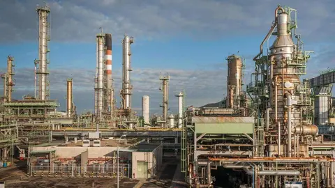 Refiner&iacute;a de Repsol en A Coru&ntilde;a.
