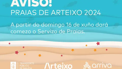 Comienzo de las l&iacute;neas de transporte a las playas de Arteixo.