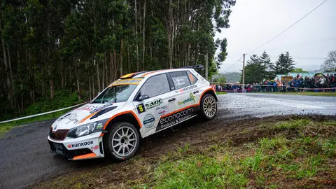 Luis Vilari&ntilde;o en su Skoda&nbsp;Fabia R5.