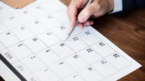 Calendario laboral para 2025.
