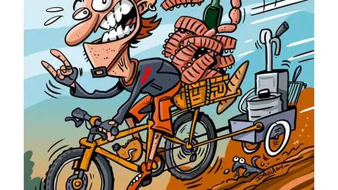 Cartel de la 9&ordf; edici&oacute;n de la Marcha Jarnacha de BTT.