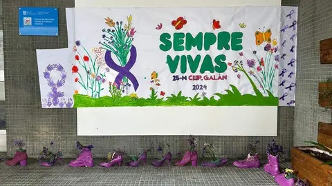 El 25N en el CEIP de Gal&aacute;n.