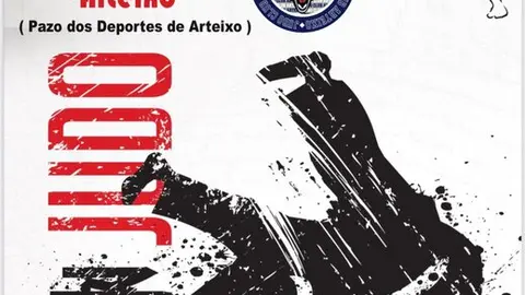 Cartel Liga de Judo R&iacute;as Baixas.