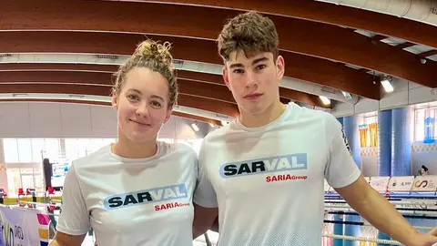 Mateo Garc&iacute;a y Paula Otero en el Campeonato de Espa&ntilde;a de Larga Distancia.