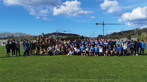 Convivencia de rugby en Oseiro (Arteixo).