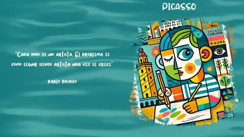 X Dibujo Picasso de la asociaci&oacute;n de la prensa de A Coru&ntilde;a.
