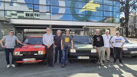 Los 6 carballeses que participar&aacute;n en el Panda Raid 2025.