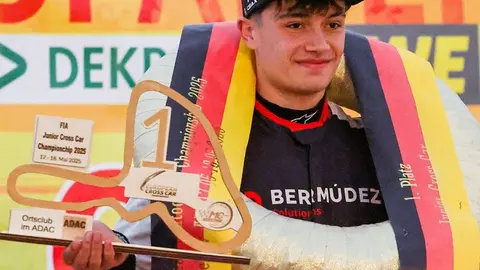 Victoria de Iago Rodr&iacute;guez en su debut europeo en Seelow, Alemania.