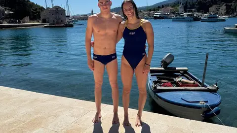 Mateo Garc&iacute;a y Paula Otero, del CNArteixo.