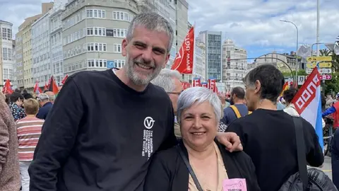 Martín Seco y Ana Cedeira (foto: Psoe Arteixo