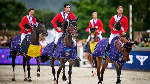El equipo belga es el campe&oacute;n del Campeonato de Europa de Saltos
Foto: Bruno Penas/Oxersport/Quality Sport Images