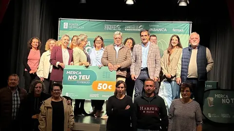 Premios de la sexta edici&oacute;n de "Merca no teu comercio".