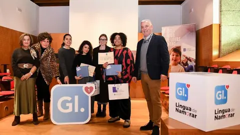 Entrega de premios del concurso "Lingua de Namorar".