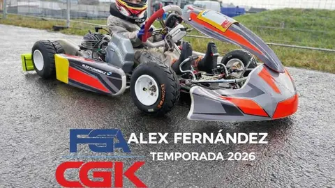 El j&oacute;ven arteix&aacute;n, &Aacute;lex Fern&aacute;ndez, inicia la temporada 2026 en el Campeonato Gallego de Karting.