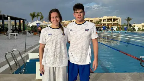 Paula Otero y Mateo Garc&iacute;a en Egipto.
