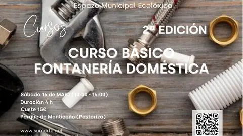 Curso b&aacute;sico de fontaner&iacute;a dom&eacute;stica en Arteixo.