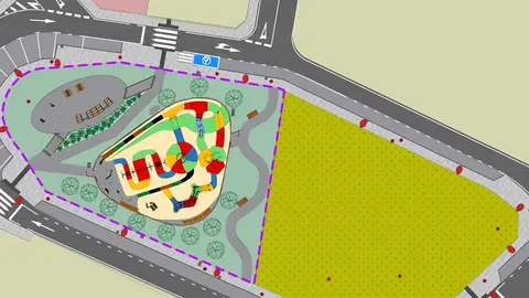 Arteixo inicia la obra del nuevo parque infantil y zona de biosaludables de Candame.
