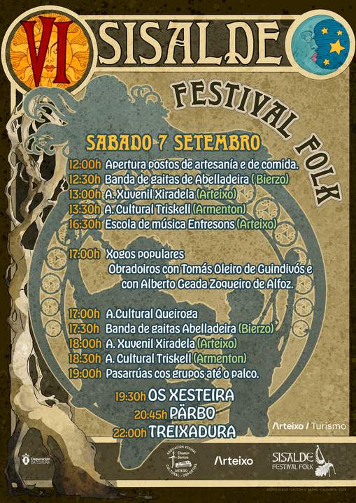 Programación del Festival de Sisalde en Arteixo.