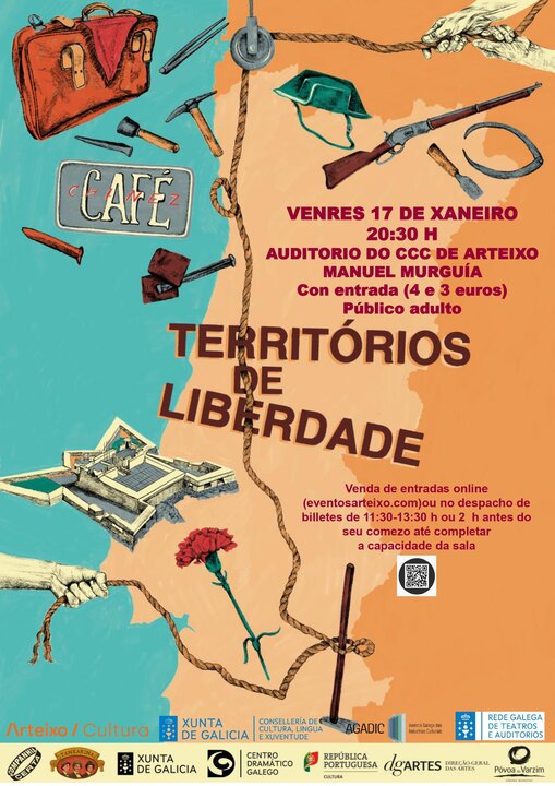 Cartel del espectáculo "Territorios de Liberdade".