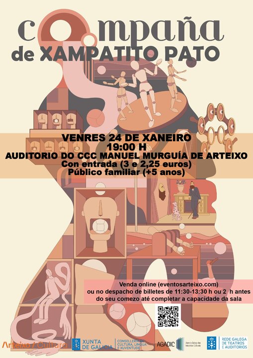 Cartel de "Compaña", el nuevo espectáculo de Xampatito Pato.