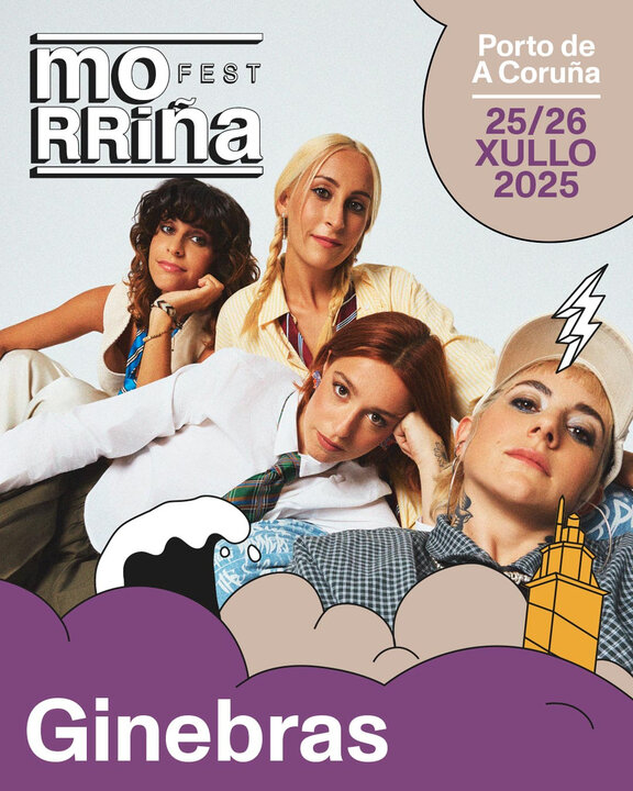 Cartel de Presentación de Ginebras para el Morriña Fest 2025.