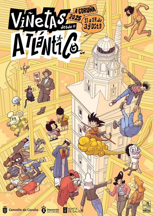 Cartel de "Viñetas desde o Atlántico 2025".
