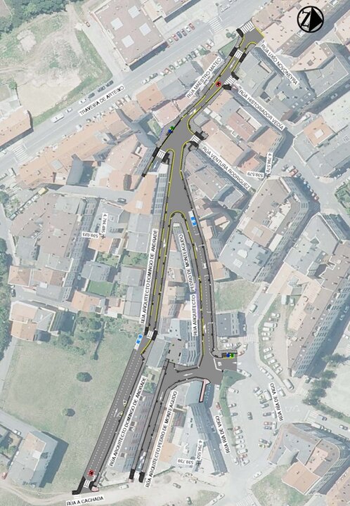 Proyecto de humanización del barrio de A Cachada.