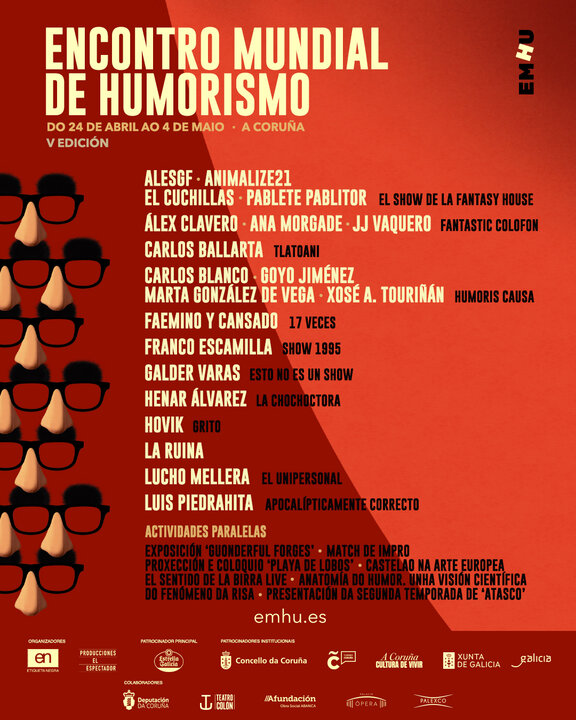 Humoristas de la quinta edición del EMHU.