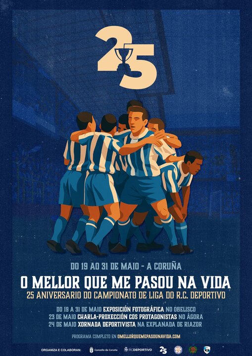 Programa de la celebración 25º aniversario del Dépor.