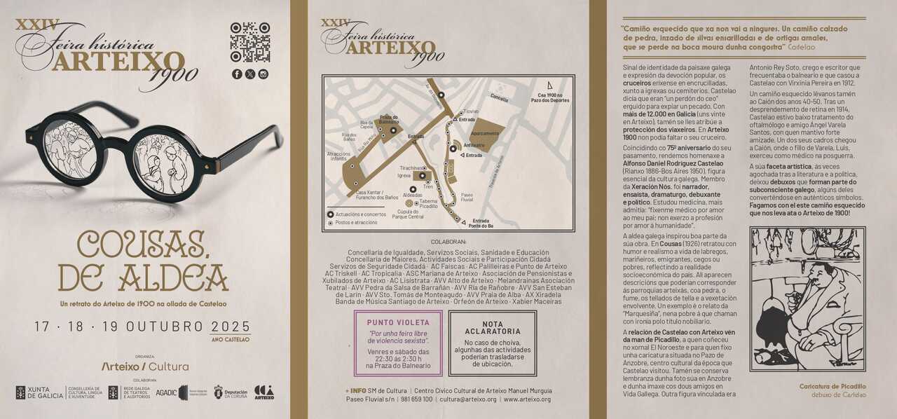 Programa de la Feira Histórica de Arteixo 2025 (Delante)