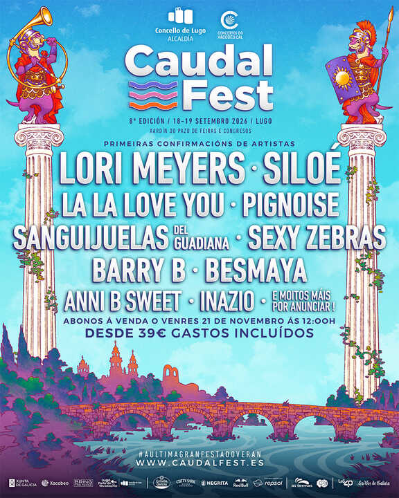 Primer avance de cartel del Caudal Fest 2026.