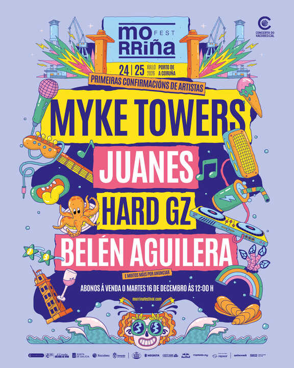 Primer avance de cartel del Morriña Fest 2026.