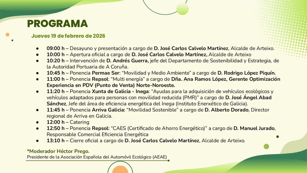 Programación Arteixo+ Sostenible.