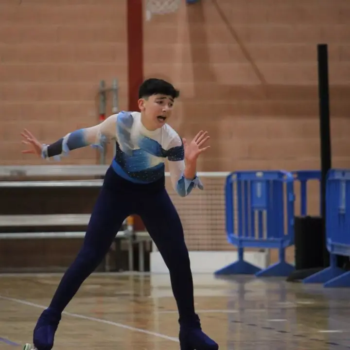 Iago Vázquez, del CD Fervello, en el Campeonato de España de "Solo Dance" de 2024.